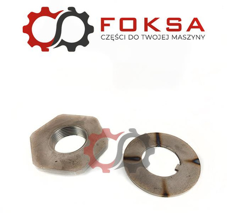 Nakrętka wałka skrzyni z podkładką Massey Ferguson