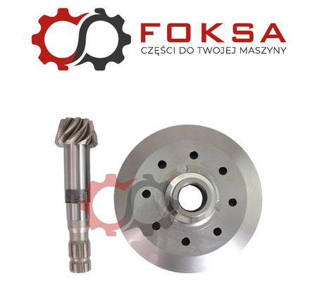 Wałek atakujący z kołem talerzowym