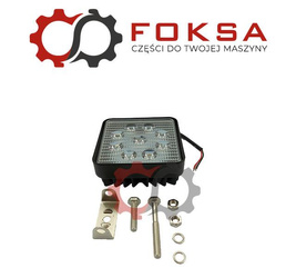 Lampa robocza kwadratowa 9 LEDx3W 2250Lm (światło skupione)