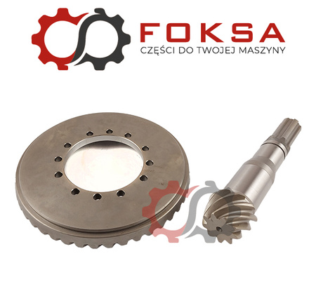 Wałek ataku z kołem talerzowym