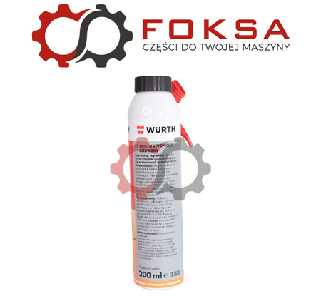 Masa uszczelniająca RTV WURTH 200ml - czerwona