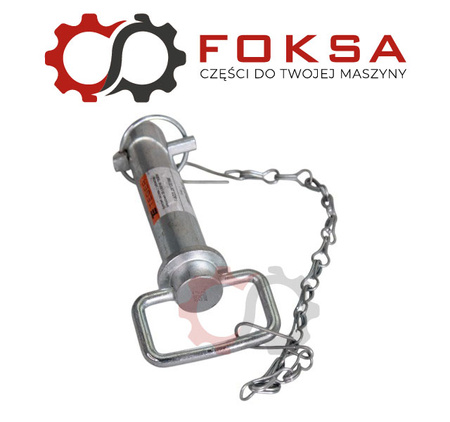 Sworzeń zaczepu z zawleczką i łańcuchem