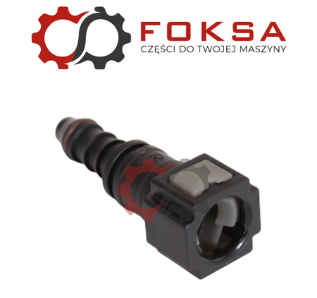 Szybkozłącze przewodu paliwowego z oringiem (tekalan) proste, przewód 6,3mm, 6,