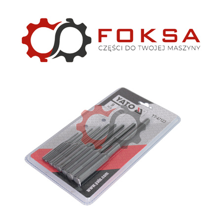 Wybijaki równoległe - kuliste 9 szt