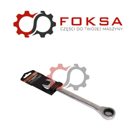 Klucz płasko-oczkowy z grzechotką 19 mm / TEGER