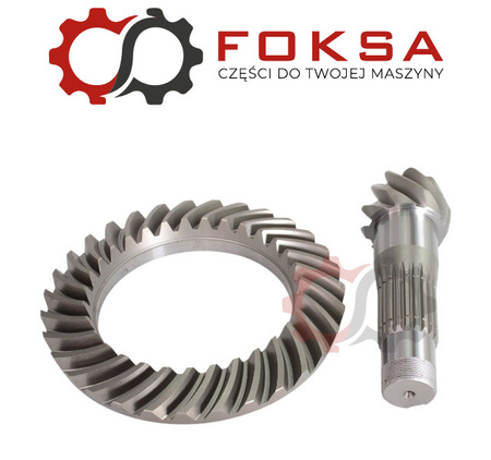 Wałek ataku z kołem talerzowym