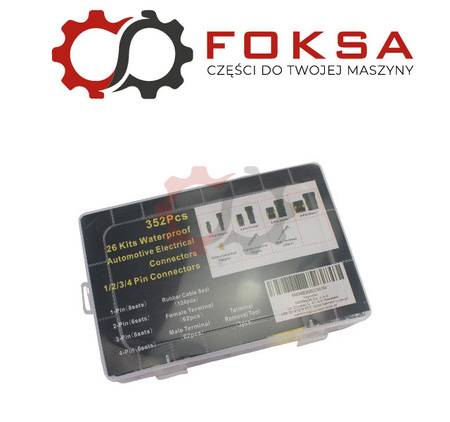 Zestaw gniazd i wtyczek elektrycznych - złacza hermetyczne