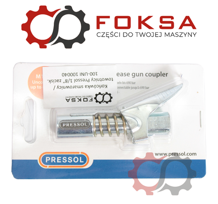 Końcówka smarownicy / towotnicy Pressol 1/8" zaciskowa