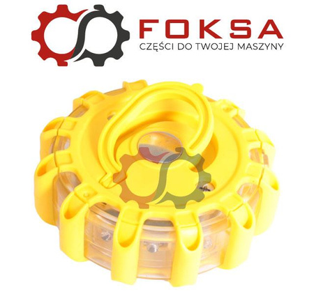 Lampa ostrzegawcza drogowa flara LED - bateria