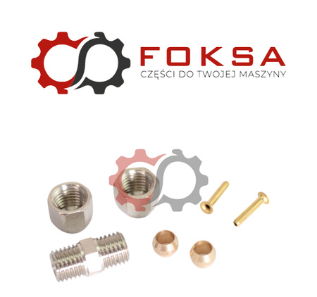 Złączka metalowa tekalanu awaryjna Fi 4mm