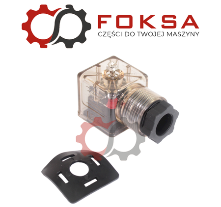 Wtyczka elektryczna cewki z diodą i uszczelką