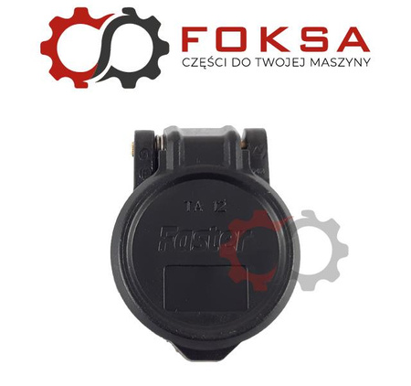 Pokrywa gniazda hydraulicznego z dekielkiem - czarna FASTER