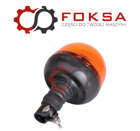 Lampa błyskowa, mocowanie na trzpień, elastyczny uchwyt - niska / kogut