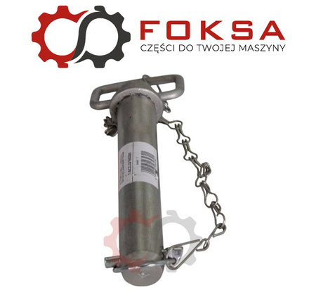 Sworzeń zaczepu z zawleczką i łańcuchem