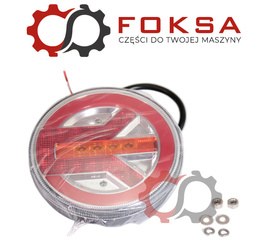 Lampa tylna zespolona - prawa, 3 funkcje, okrągła