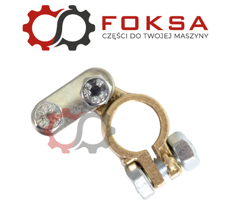 Klema mosiądz (+) wielka