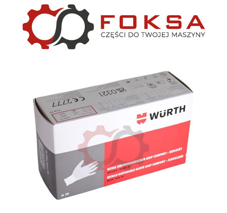 Rękawiczki jednorazowe nitrylowe GRIP COMFORT XL WURTH