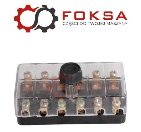 Skrzynka 6 bezpieczników cylindrycznych
