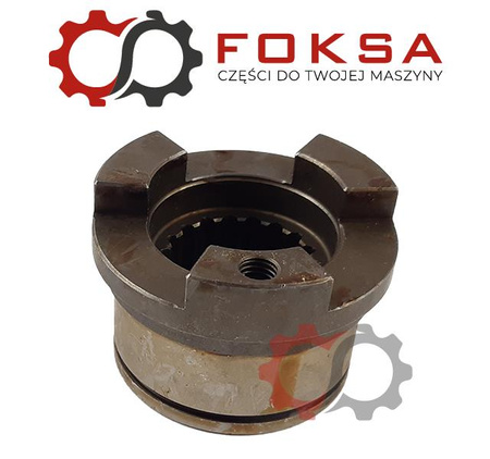 Sprzęgło kłowe z otworem