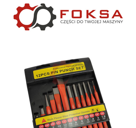 Zestaw przecinaków, wybijaków, punktaków