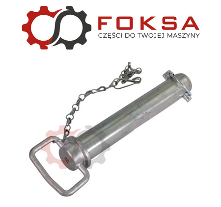 Sworzeń zaczepu z zawleczką i łańcuchem