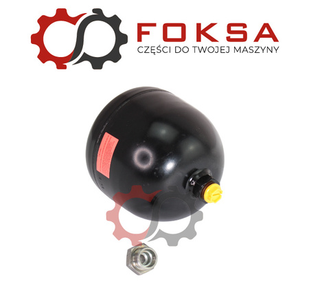 Hydroakumulator przedniej osi