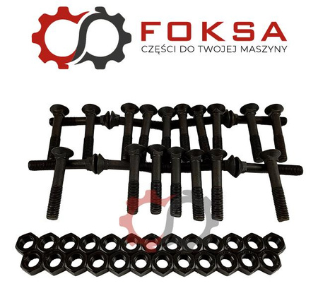 Śruba płużna z nakrętka (opk 25szt