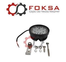 Lampa robocza okrągła 9 LEDx3W 2250Lm (światło skupione)