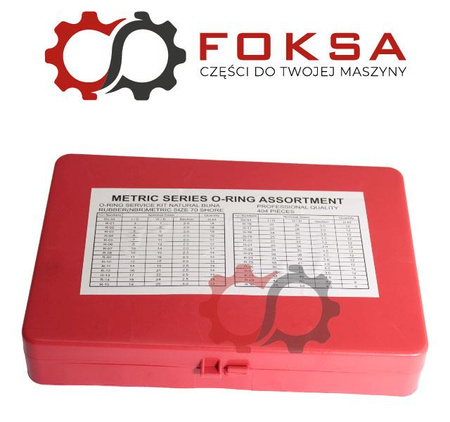 Zestaw o-ringów metrycznych 404 szt