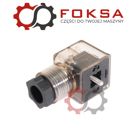 Wtyczka elektryczna cewki z diodą i uszczelką