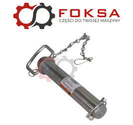 Sworzeń zaczepu z zawleczką i łańcuchem