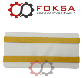 Odblask biały prostokątny