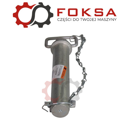 Sworzeń zaczepu z zawleczką i łańcuchem