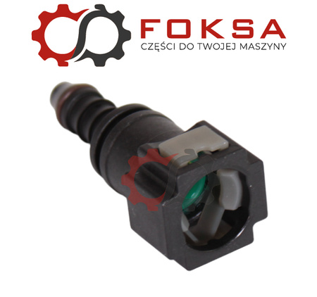 Szybkozłącze przewodu paliwowego z oringiem (tekalan) prosty, przewód 7,89mm, 6