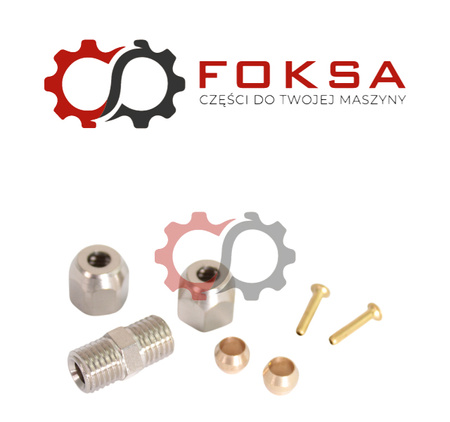 Złączka metalowa tekalanu awaryjna Fi 4mm