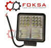Lampa robocza diodowa - kwadrat, 38 LEDx0,5W, 1900Lm,