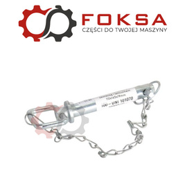 Sworzeń zaczepu z zawleczką i łańcuchem