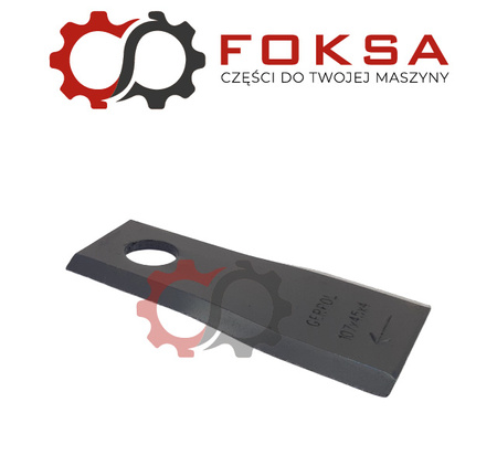 Nożyk kosiarki rotacyjnej - prawy