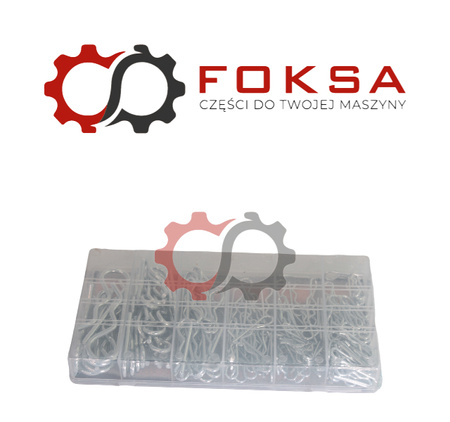 Zestaw zawleczek sprężynowych 150szt. TEGER