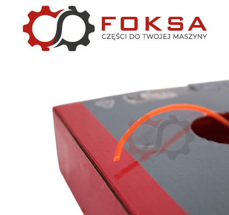 Żyłka podkaszarki 2,7 x 72m okrągła - pomarańczowa