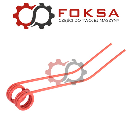 Pales sprężysty zgrabiarki