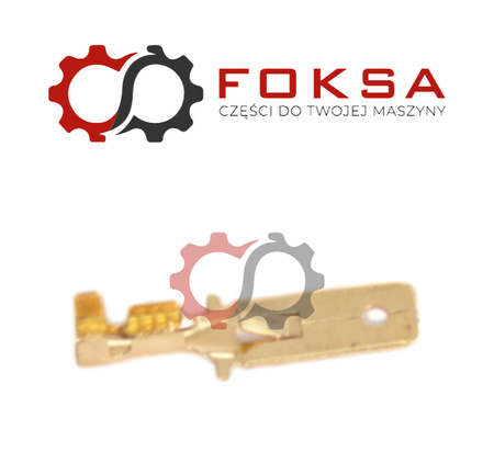 Końcówka elektryczna Typ E-2,5 / 6,3mm, Męska z zaczepem