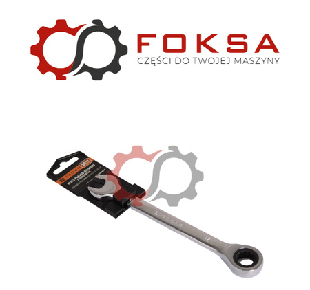 Klucz płasko-oczkowy z grzechotką 14 mm / TEGER