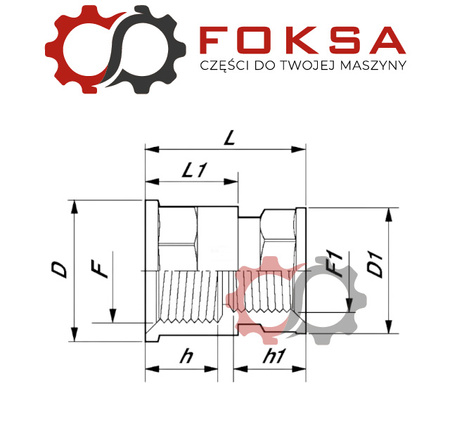 Arag - Nypel redukcyjny gwint wew. Arag, 2" x 1 1/2"