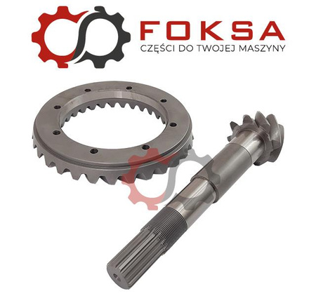 Wałek ataku z kołem talerzowym