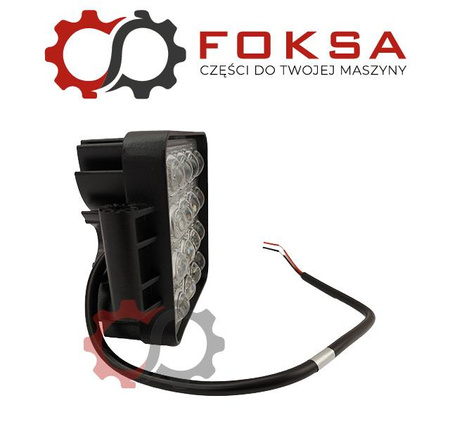 Lampa robocza kwadratowa 16 LEDx3W 3000Lm (światło skupione)