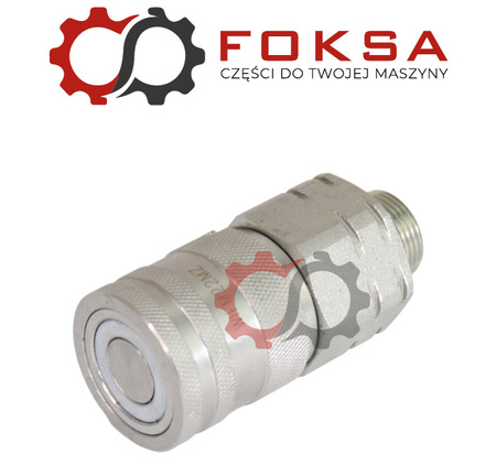 Szybkozłącze hydrauliczne suchoodcinające gniazdo