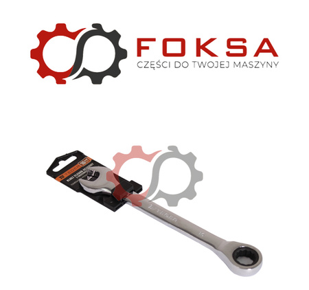 Klucz płasko-oczkowy z grzechotką 16 mm / TEGER