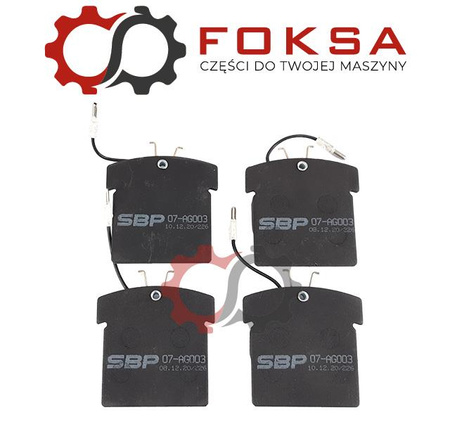 Zestaw klocków hamulcowych (4 szt)