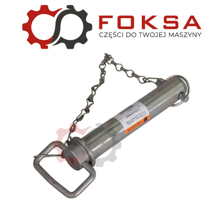 Sworzeń zaczepu z zawleczką i łańcuchem